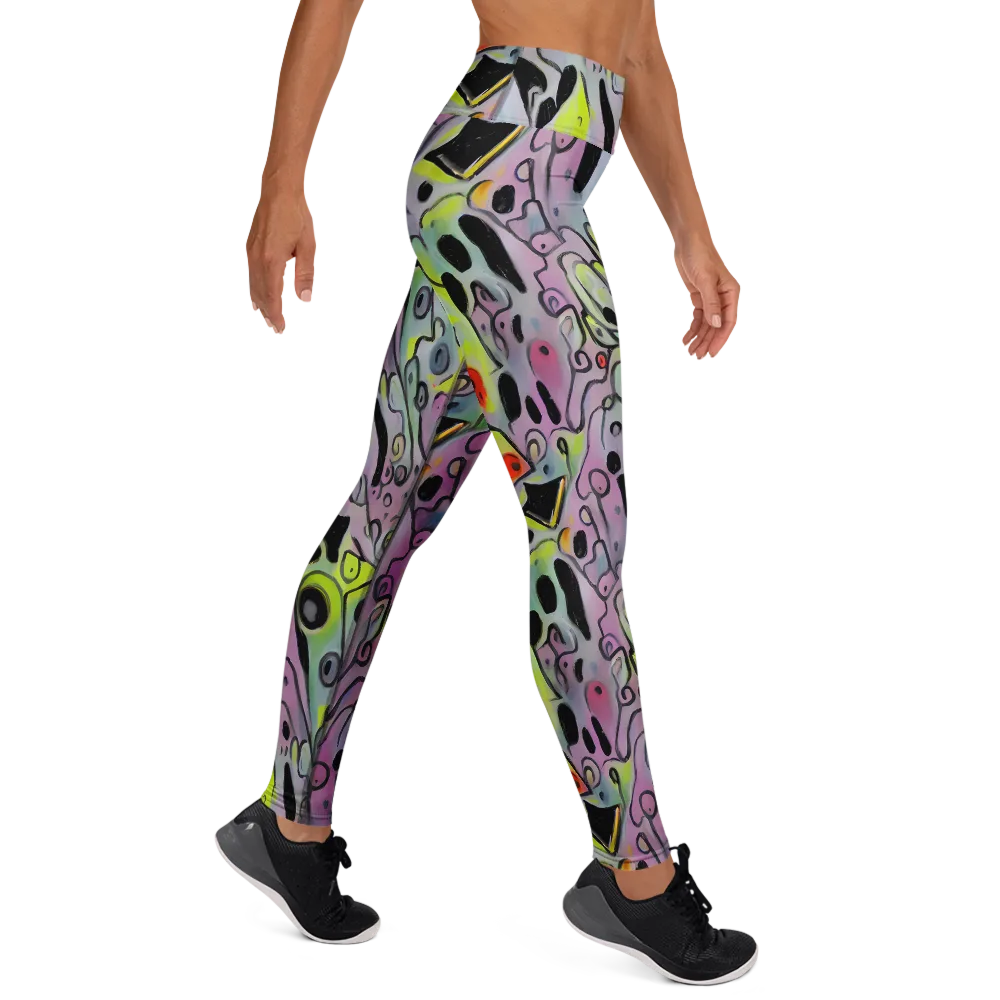 Pastel Mayhem on Yoga Leggings — Right