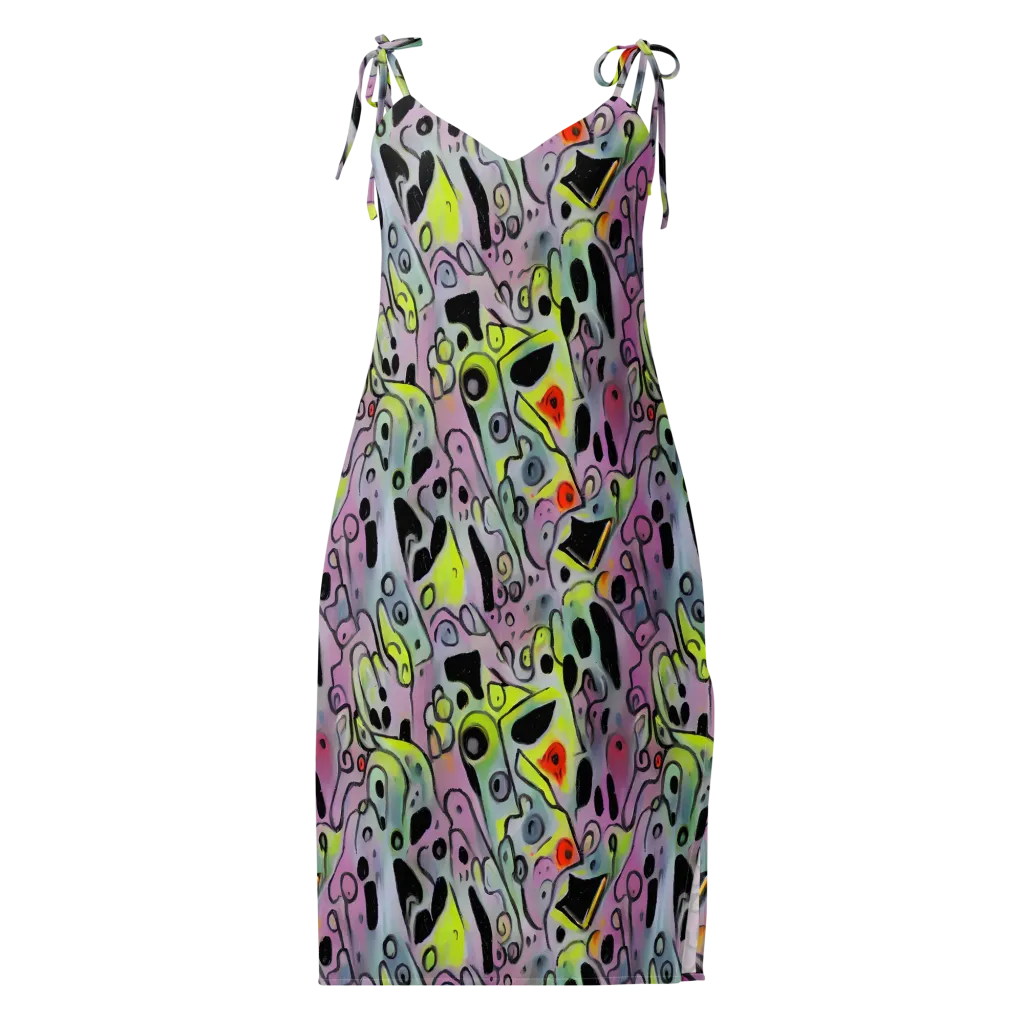 Pastel Mayhem on Slip Dress — Front