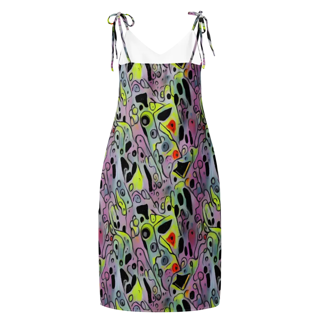 Pastel Mayhem on Slip Dress — Back