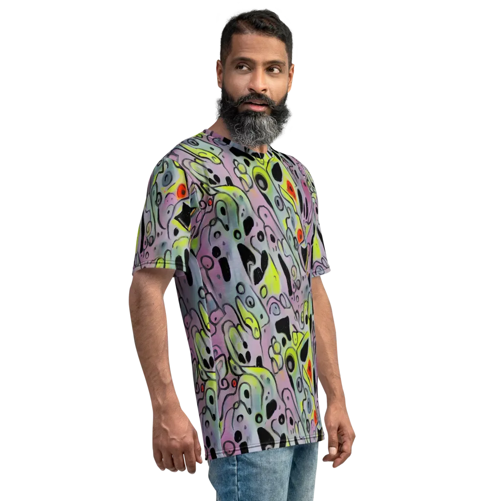 Pastel Mayhem on Men's Crew Neck T-Shirt — Right