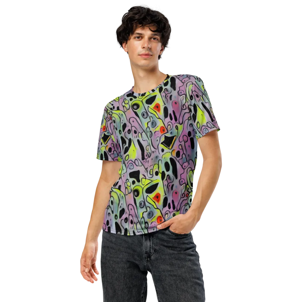 Pastel Mayhem on Men's Crew Neck T-Shirt — Front