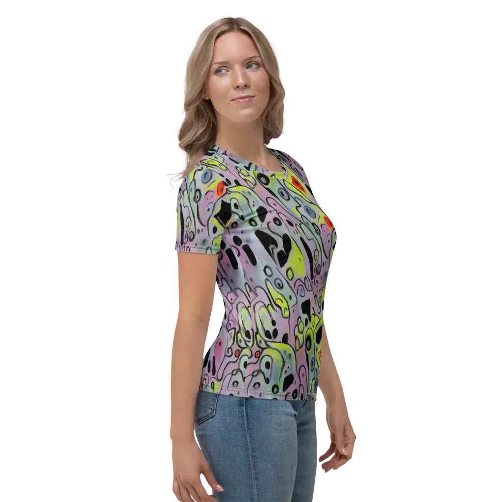 Pastel Mayhem on Women's Crew Neck T-Shirt — Right