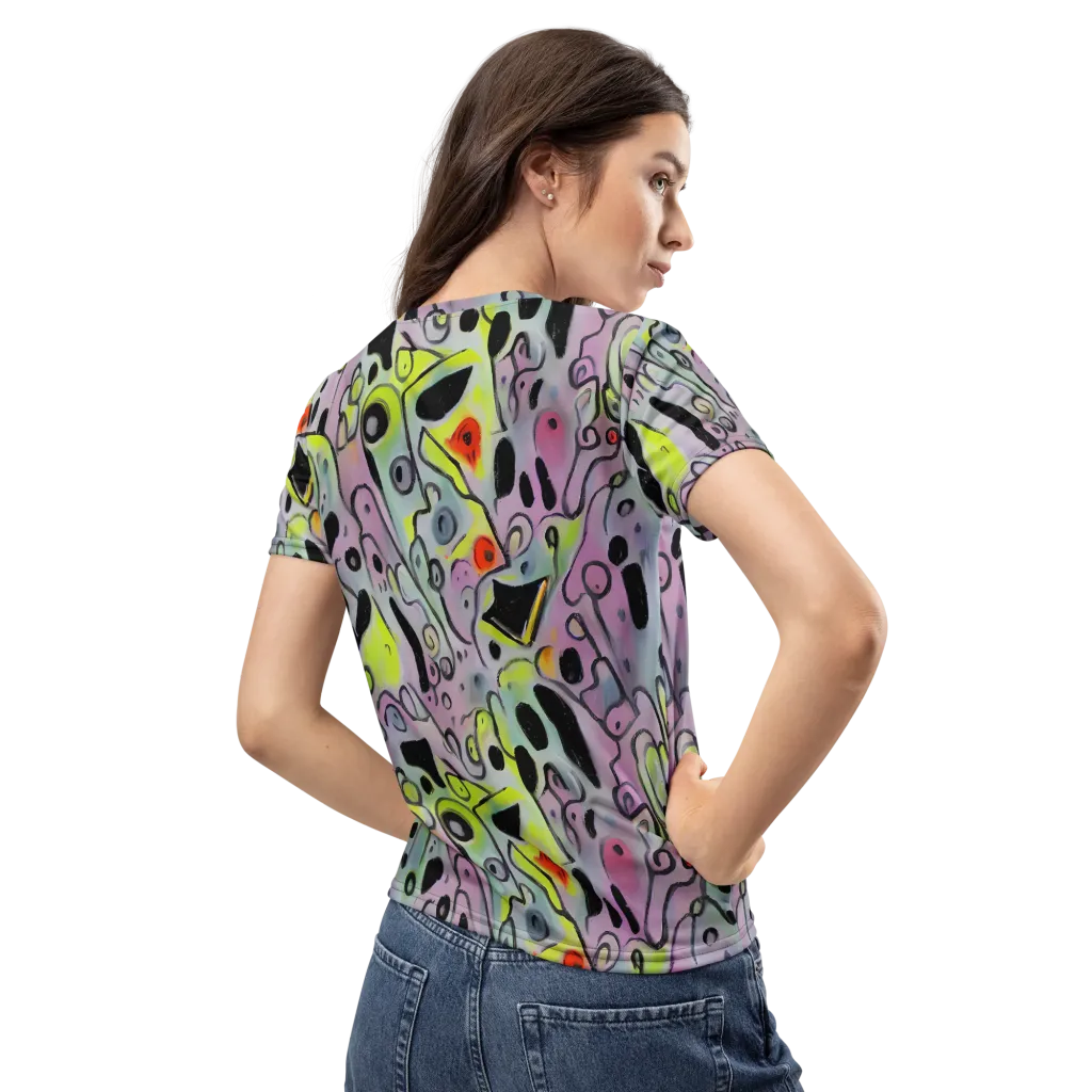 Pastel Mayhem on Women's Crew Neck T-Shirt — Back