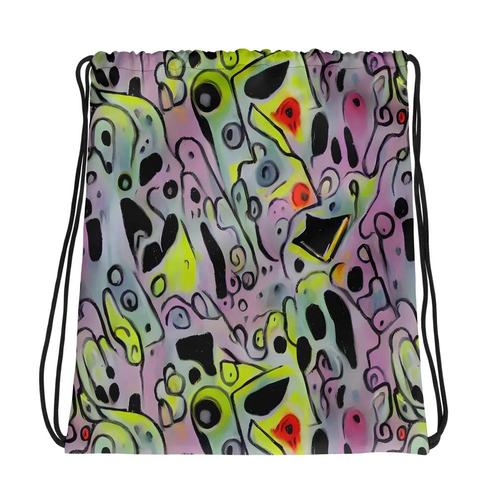 Pastel Mayhem on Drawstring Bag — Photo