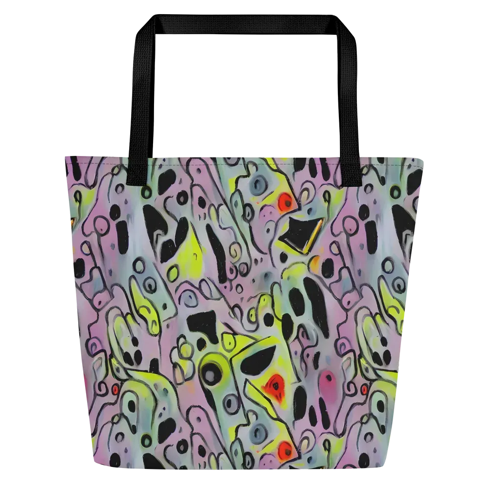 Pastel Mayhem on Large Tote Bag W/ Pocket — Front