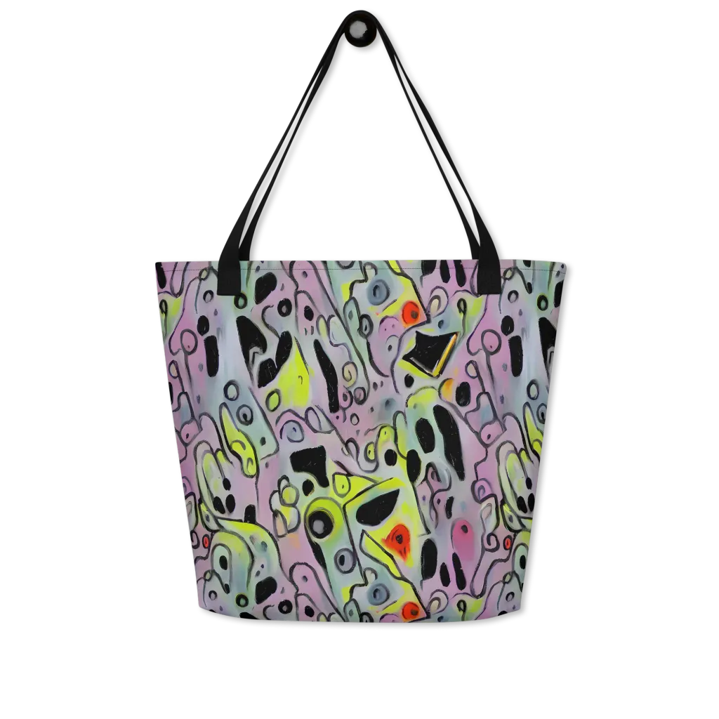 Pastel Mayhem on Large Tote Bag W/ Pocket — Front