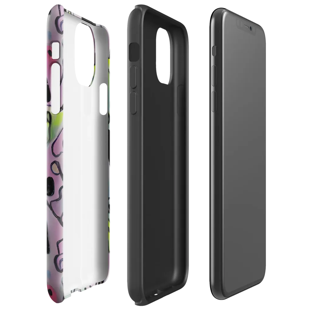 Pastel Mayhem on Tough Case for iPhone® — Right