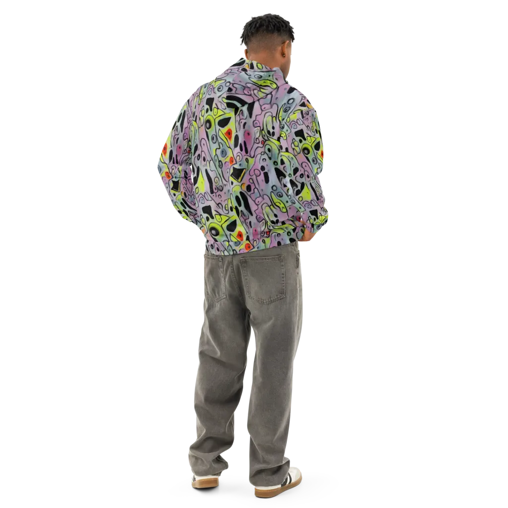Pastel Mayhem on Cotton Hoodie — Back
