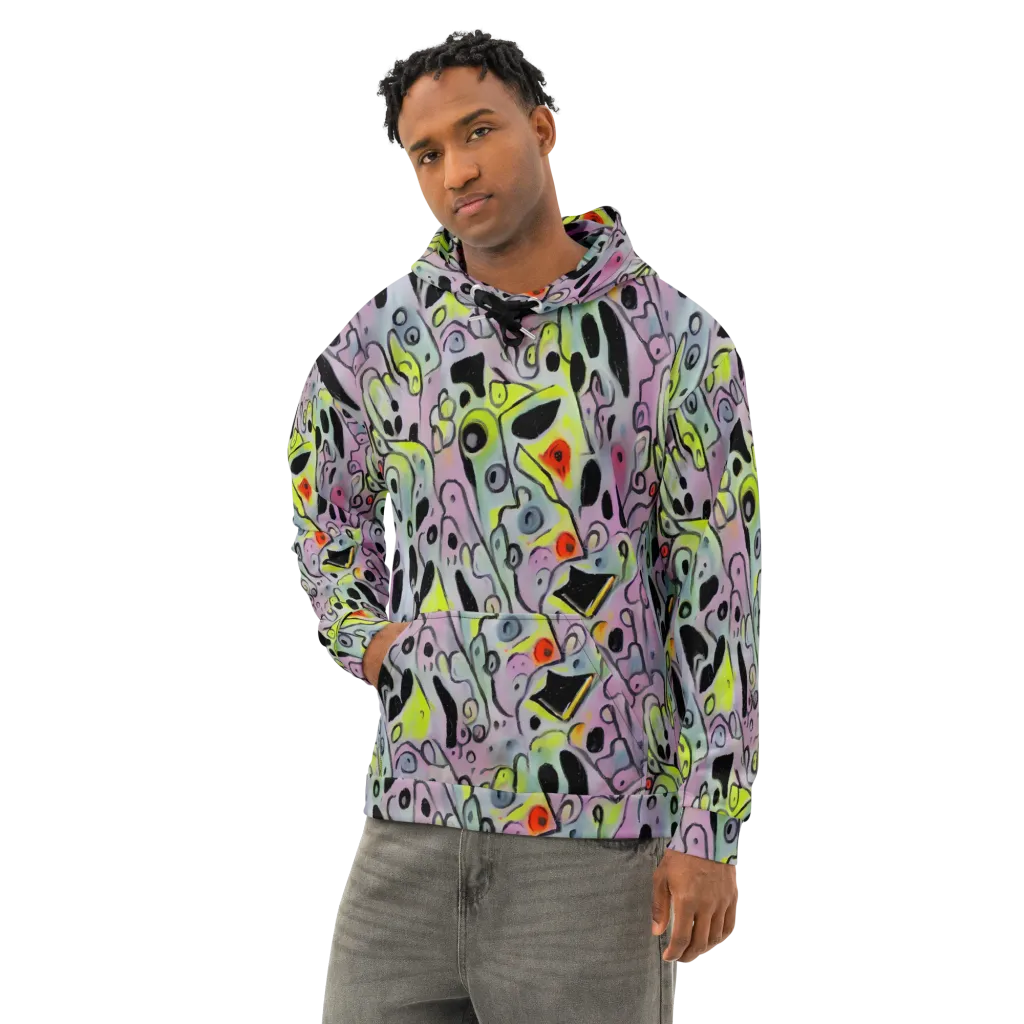 Pastel Mayhem on Cotton Hoodie — Left Front
