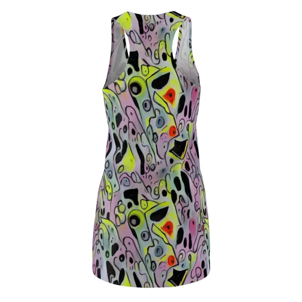Pastel Mayhem on Racerback Dress — Back