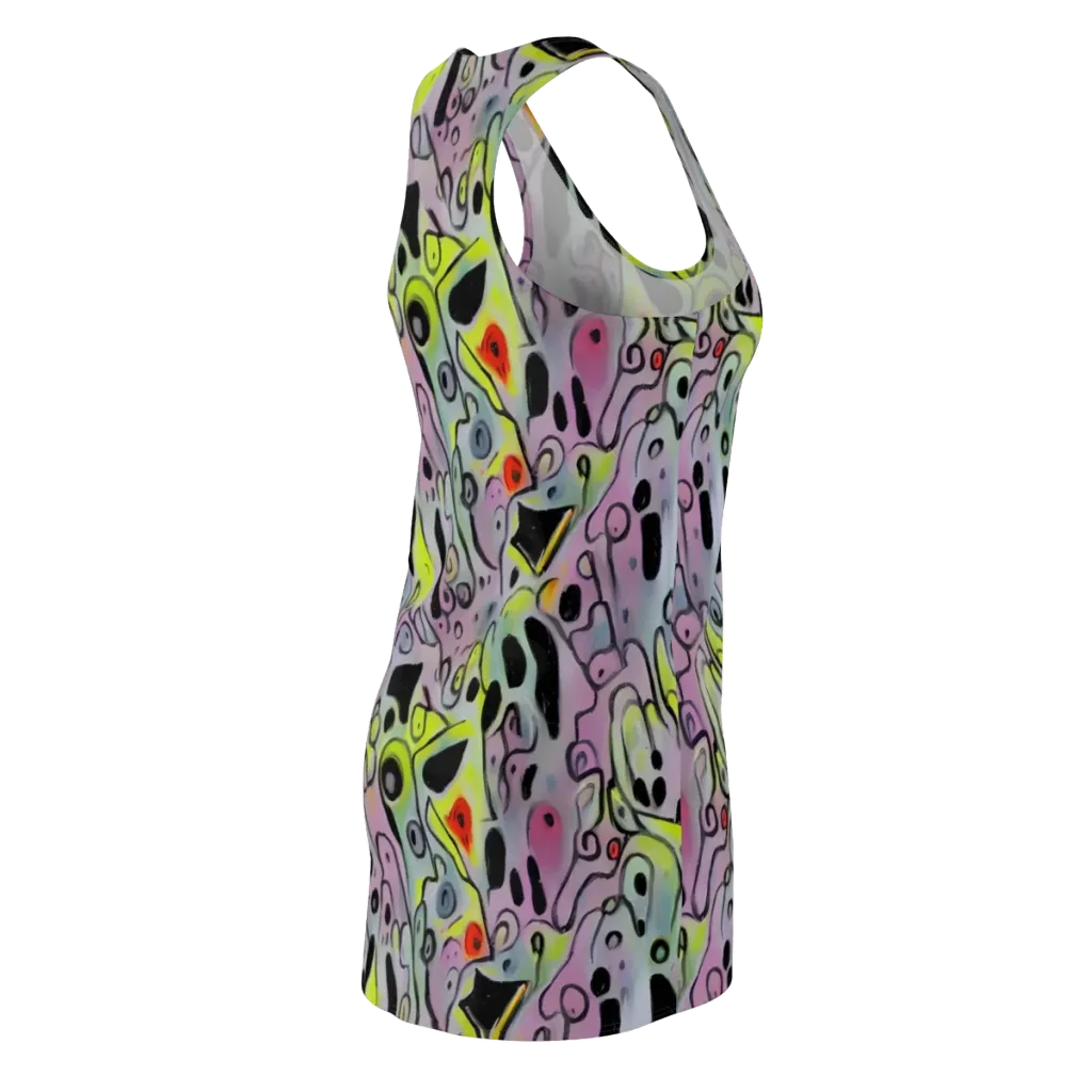 Pastel Mayhem on Racerback Dress — Back Side