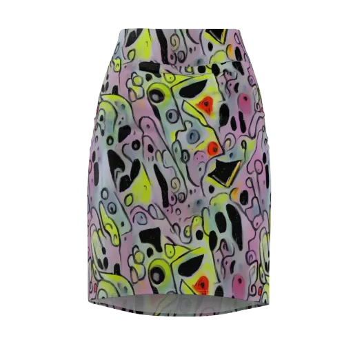 Pastel Mayhem on a Pencil Skirt