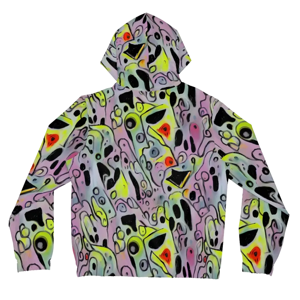 Pastel Mayhem on Women's Full-Zip Hoodie — Back