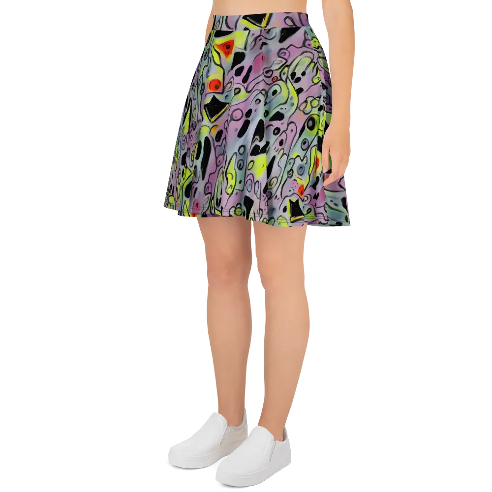 Pastel Mayhem on Skater Skirt — Left