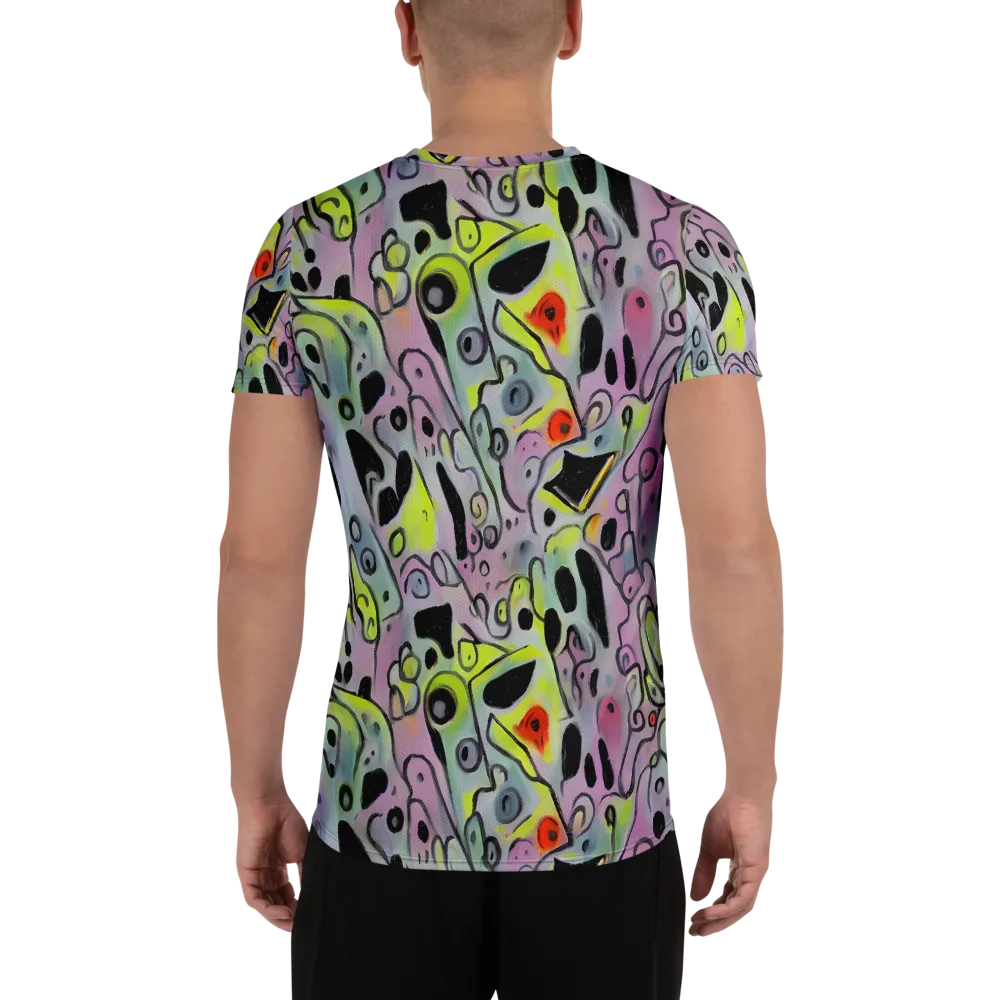 Pastel Mayhem on Men's Athletic T-Shirt — Back