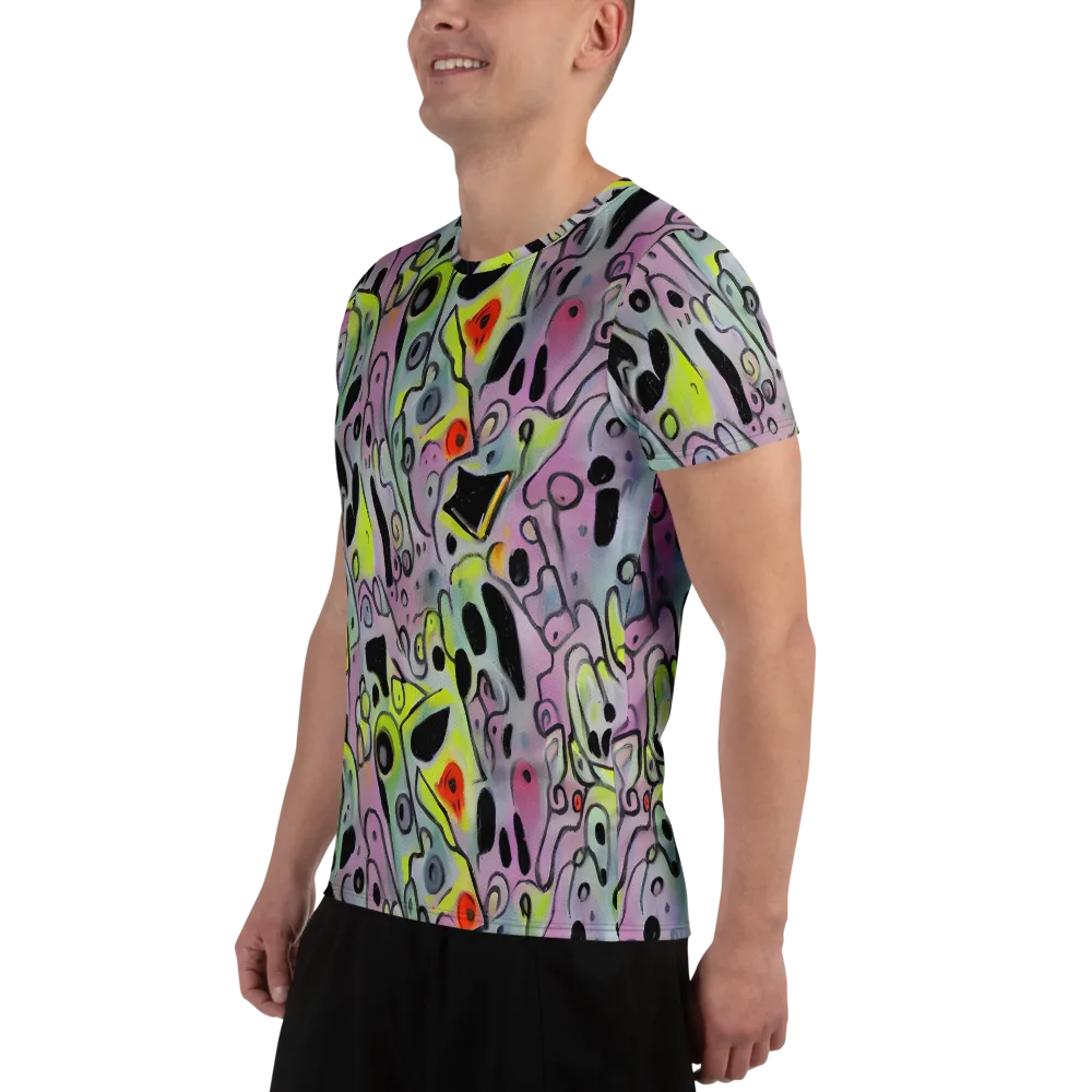 Pastel Mayhem on Men's Athletic T-Shirt — Left