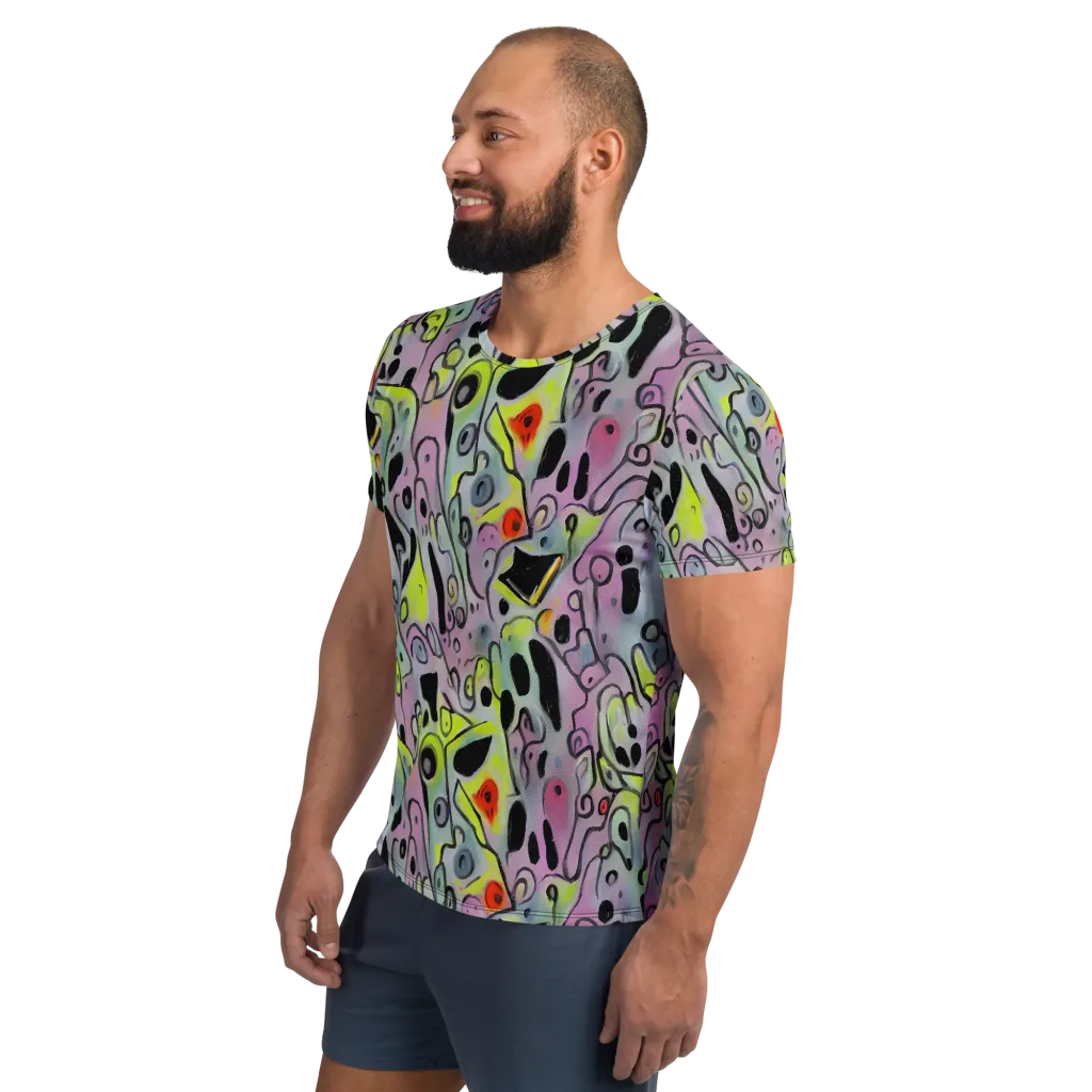 Pastel Mayhem on Men's Athletic T-Shirt — Left