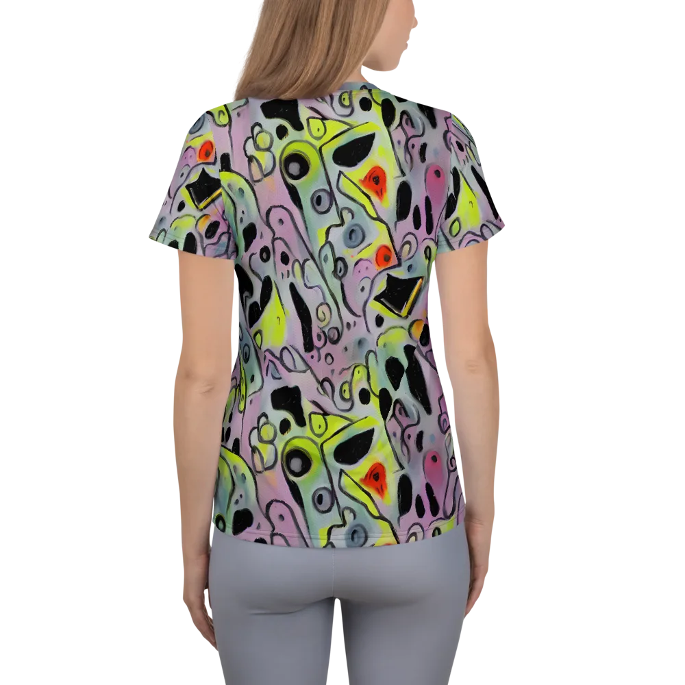 Pastel Mayhem on Women's Athletic T-Shirt — Back
