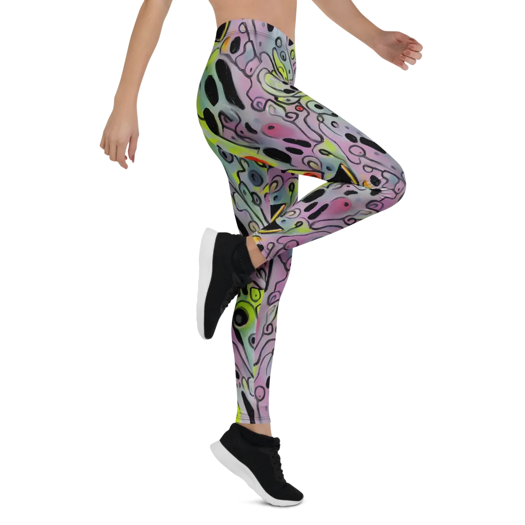 Pastel Mayhem on Leggings — Right