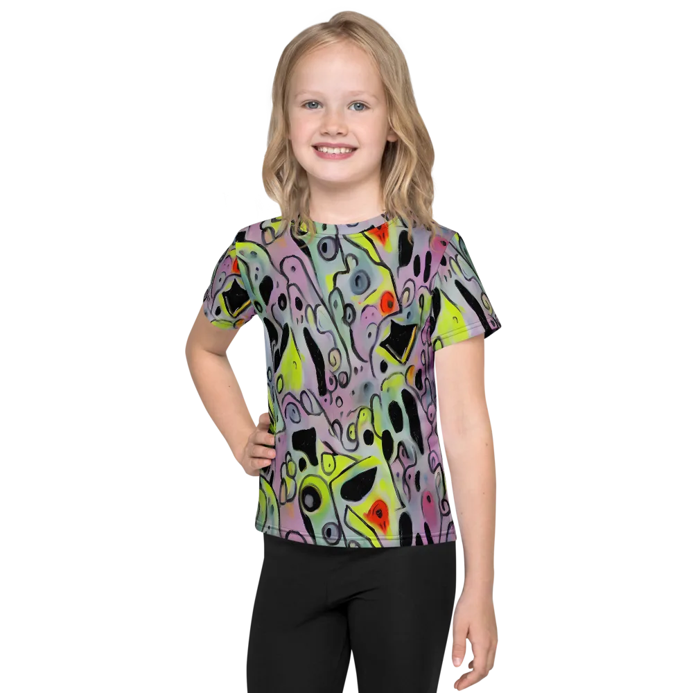 Pastel Mayhem on Kids Crew Neck T-Shirt — Front