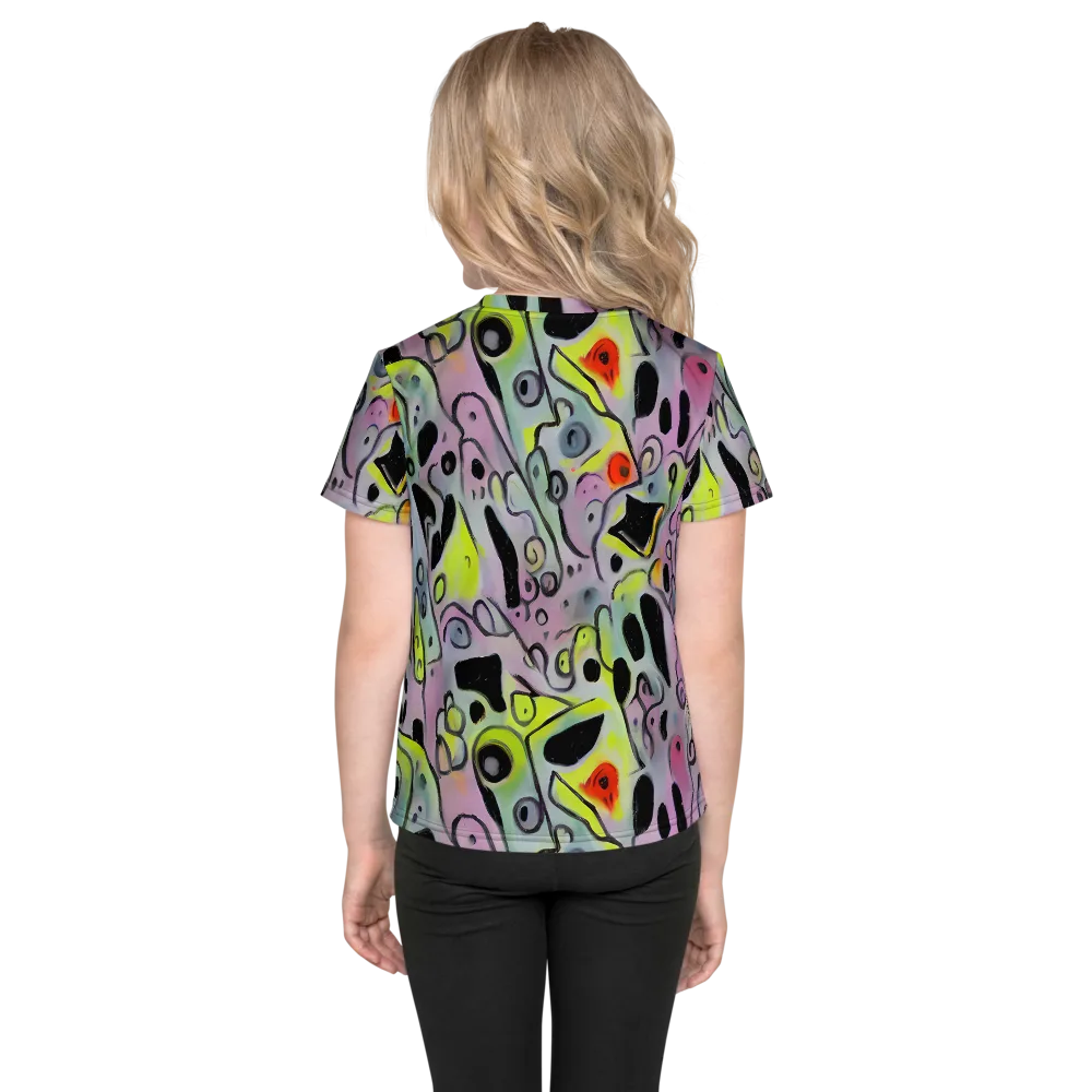 Pastel Mayhem on Kids Crew Neck T-Shirt — Back