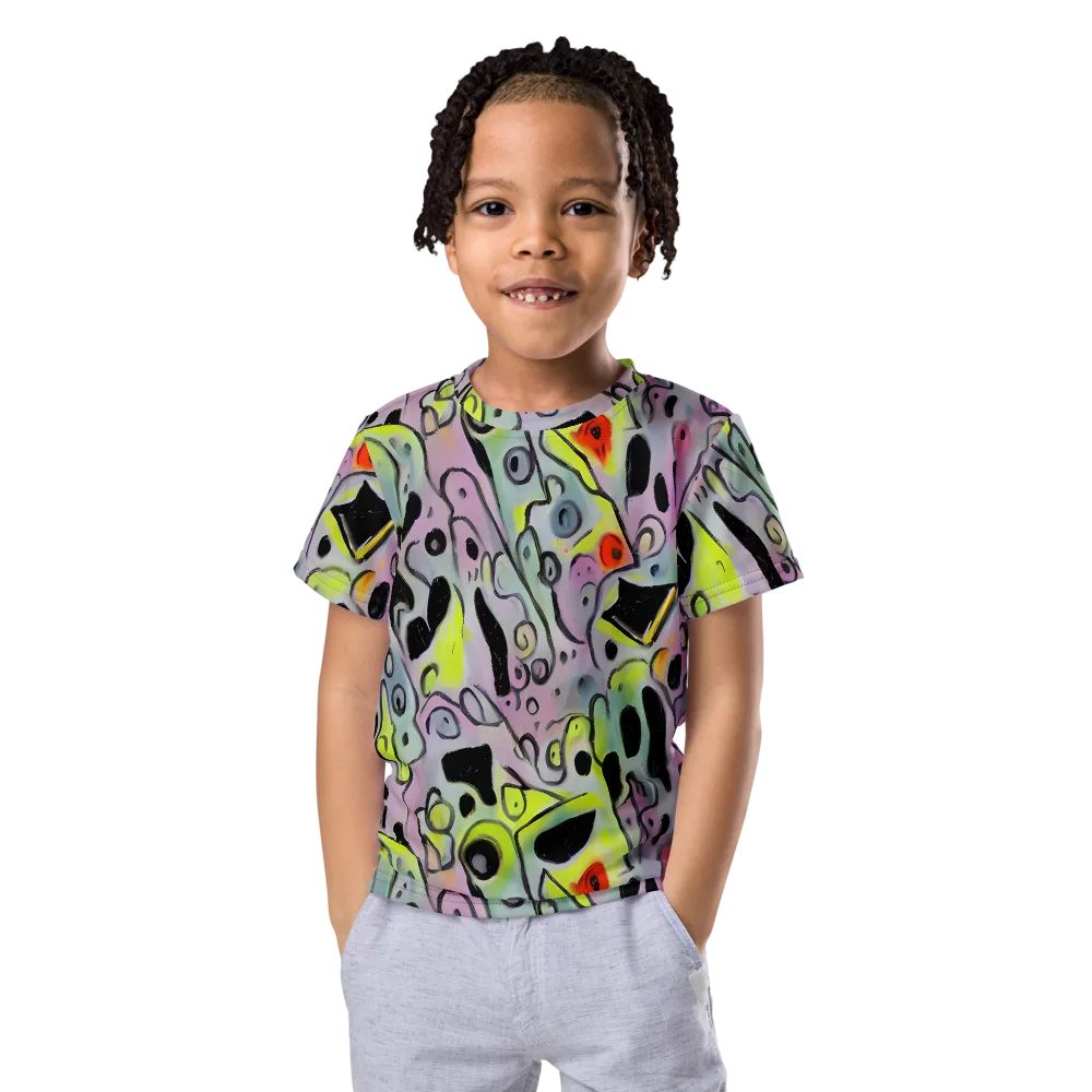 Pastel Mayhem on Kids Crew Neck T-Shirt — Front