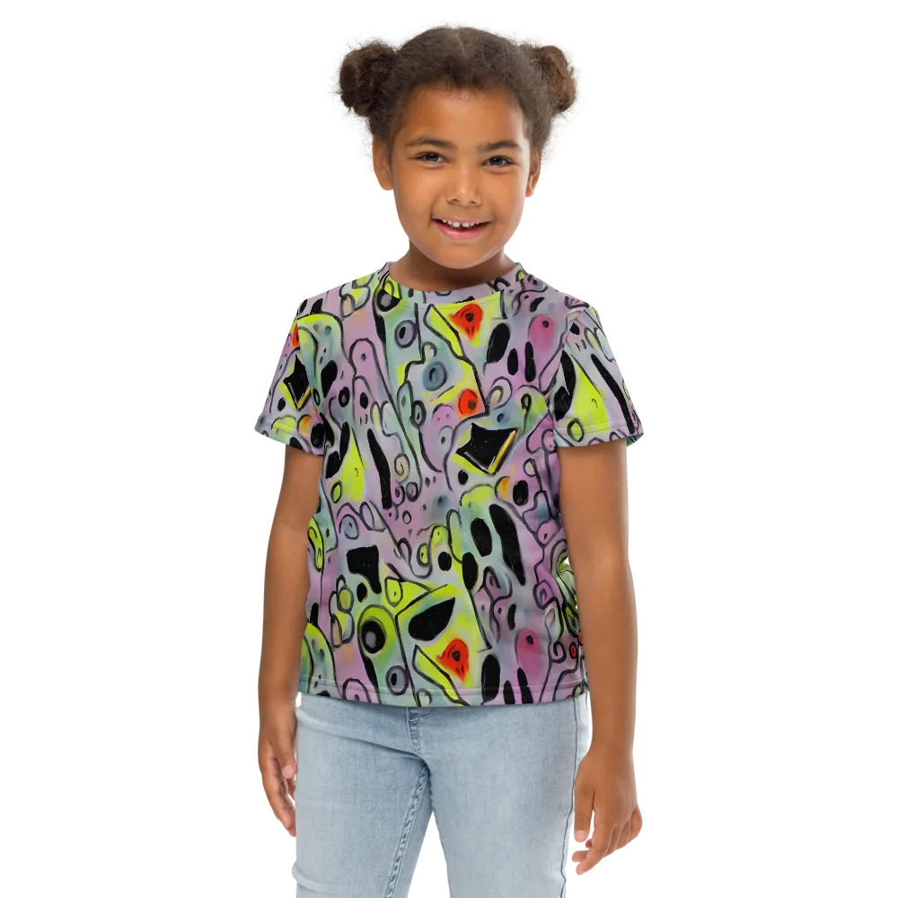 Pastel Mayhem on Kids Crew Neck T-Shirt — Front
