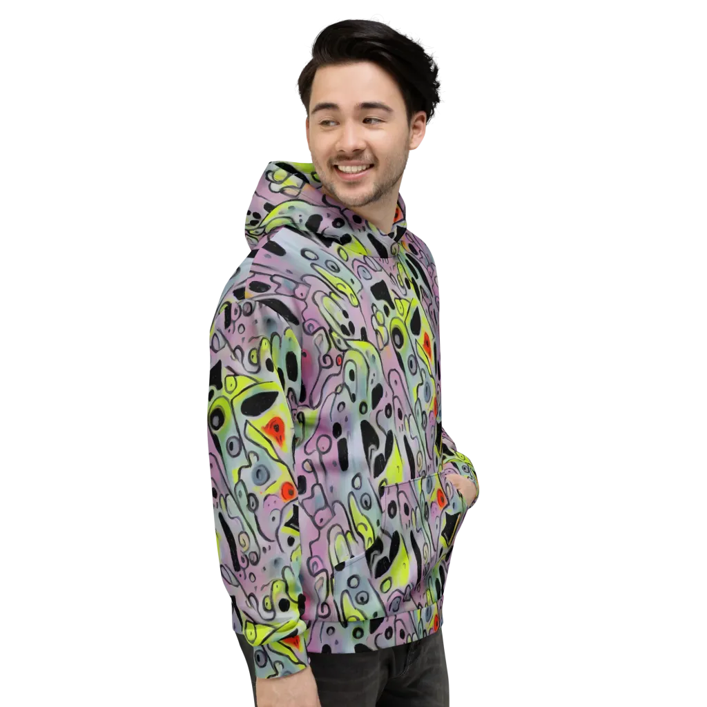 Pastel Mayhem on Hoodie — Right