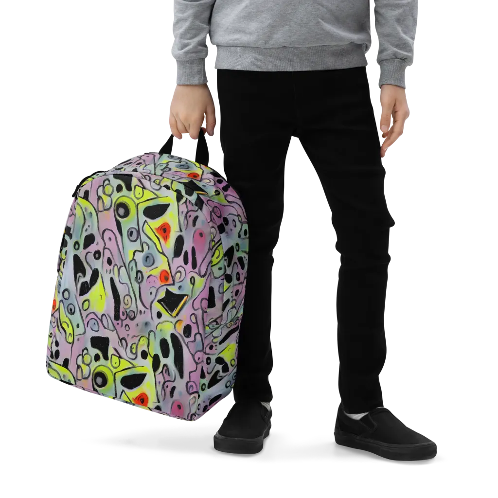 Pastel Mayhem on Minimalist Backpack — Zoomed-in