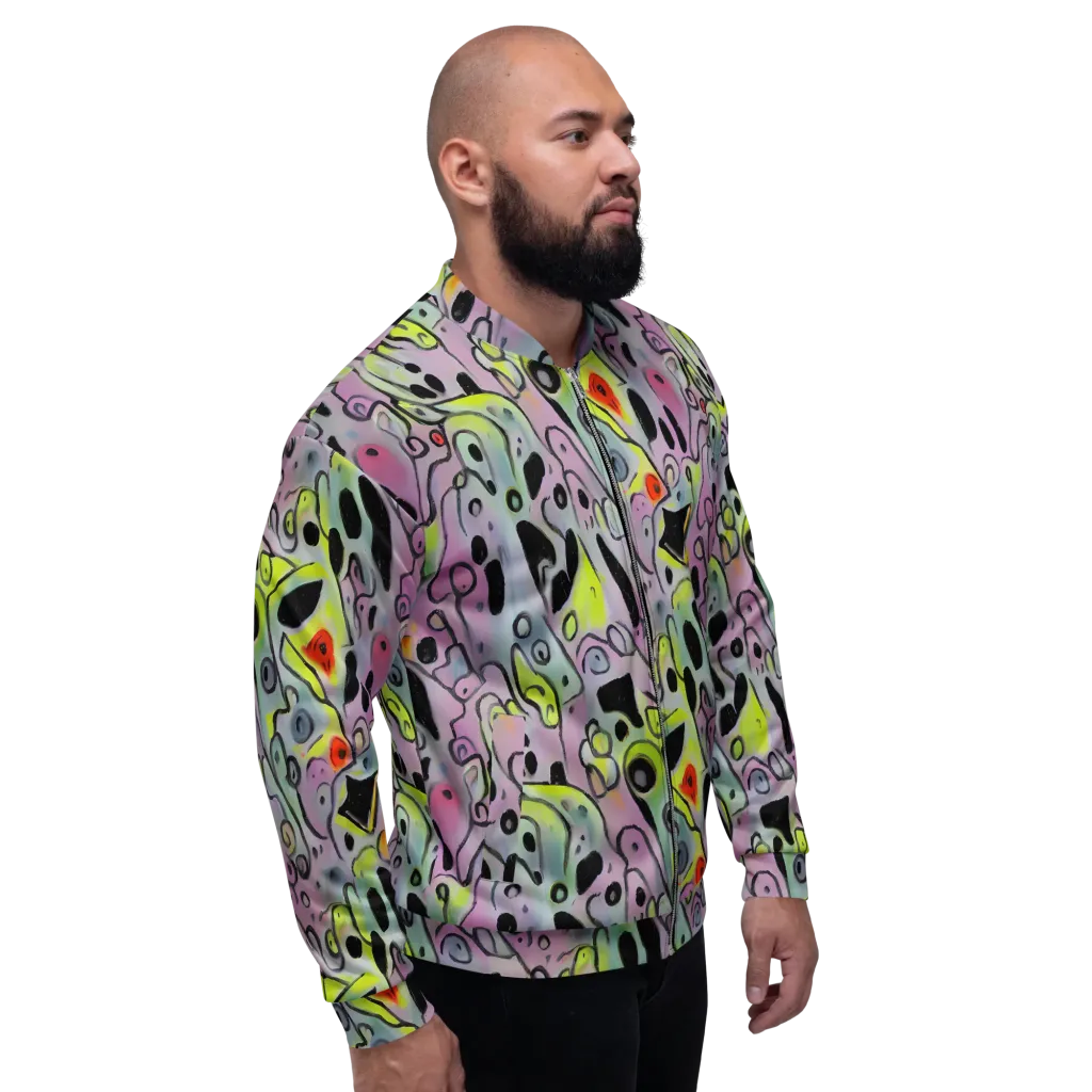 Pastel Mayhem on Bomber Jacket — Right