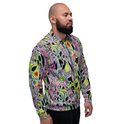 Pastel Mayhem on a Bomber Jacket