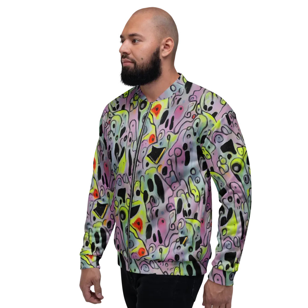 Pastel Mayhem on Bomber Jacket — Left