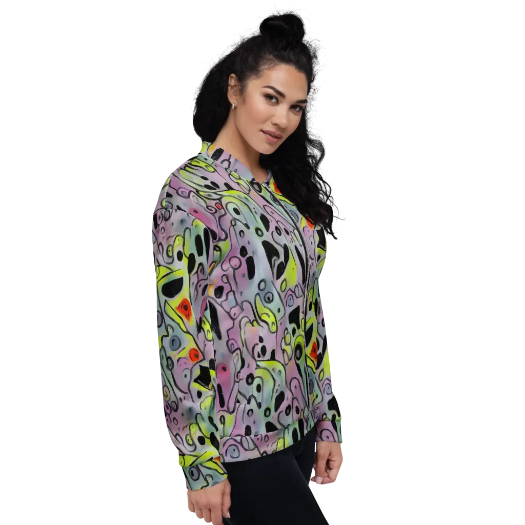 Pastel Mayhem on Bomber Jacket — Right