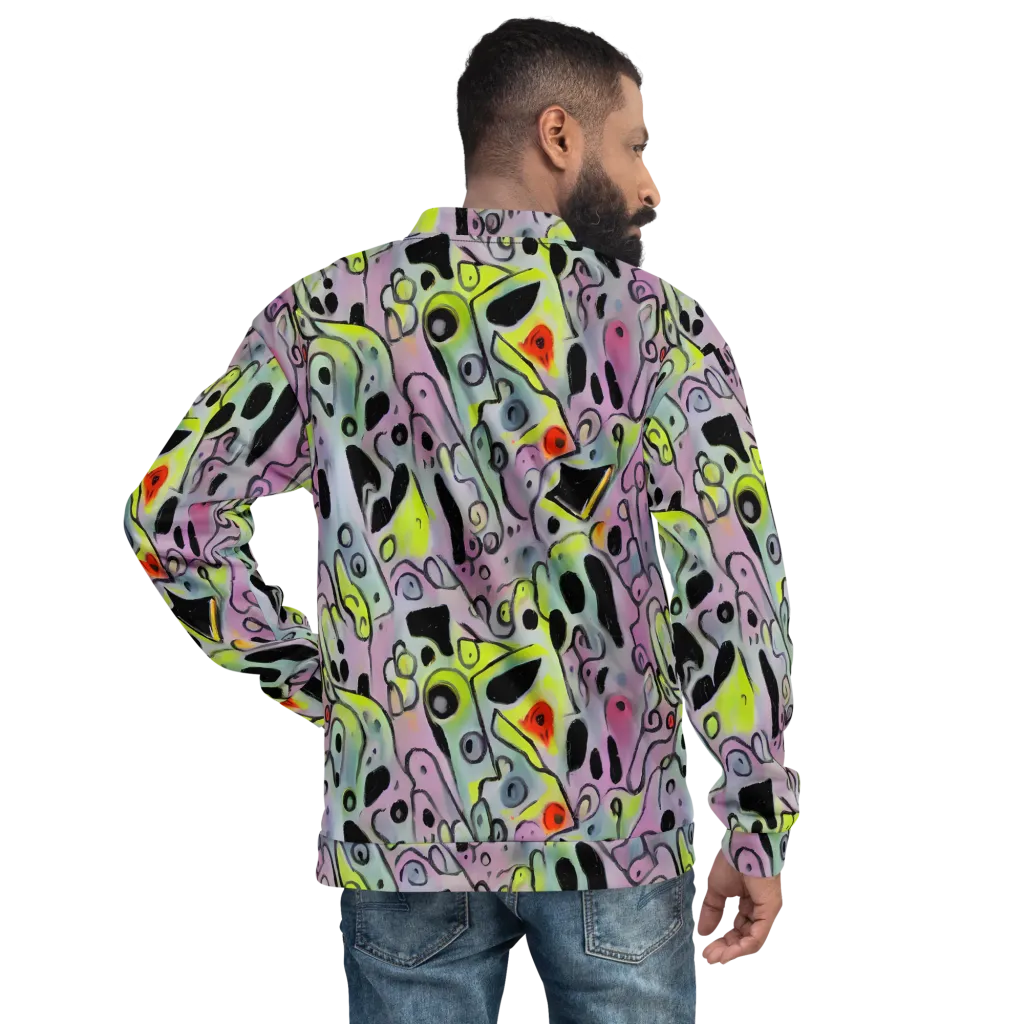 Pastel Mayhem on Bomber Jacket — Back