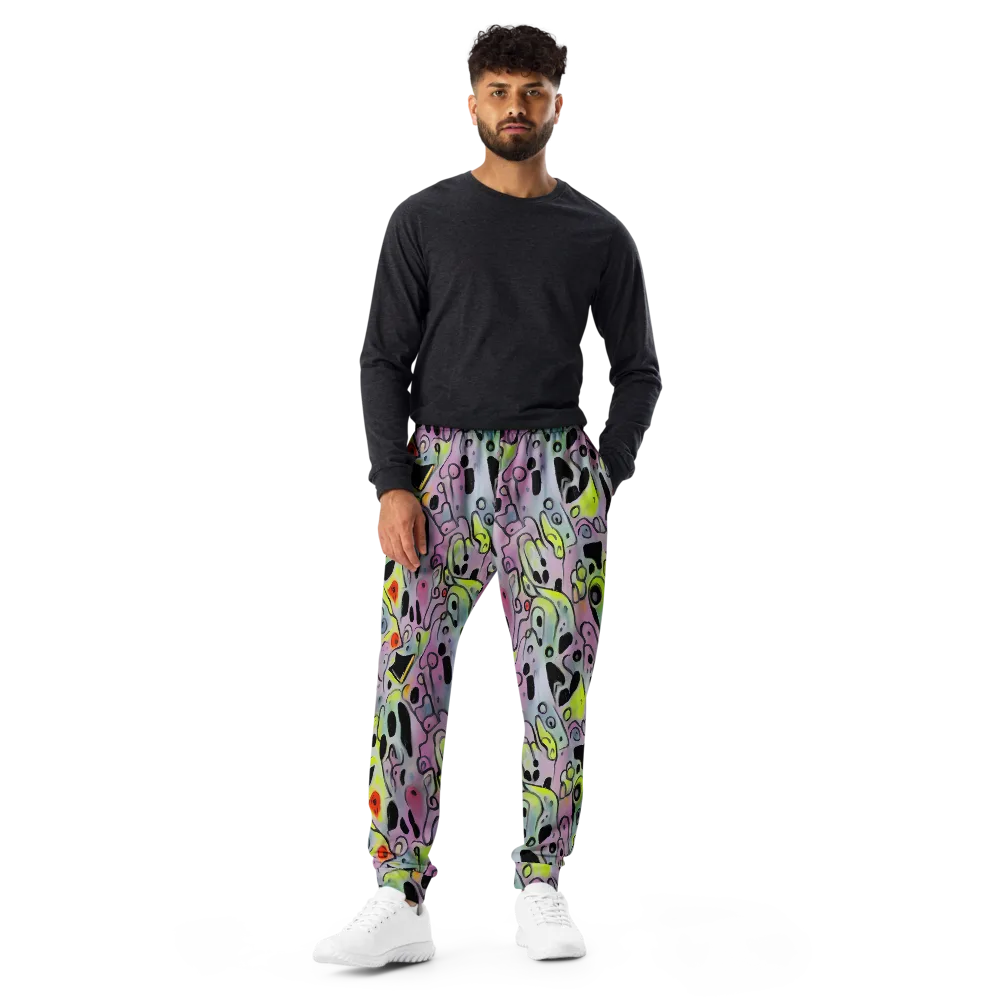 Pastel Mayhem on Men's Joggers — Front