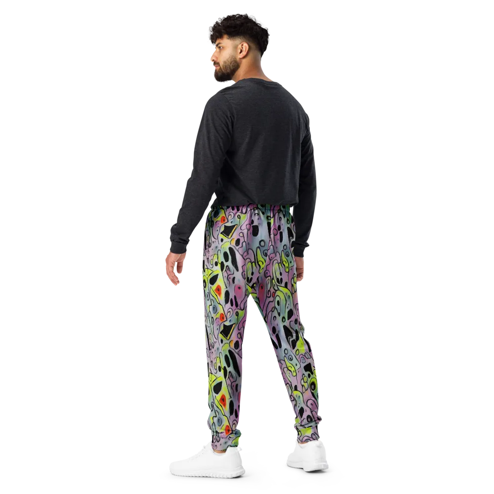 Pastel Mayhem on Men's Joggers — Back