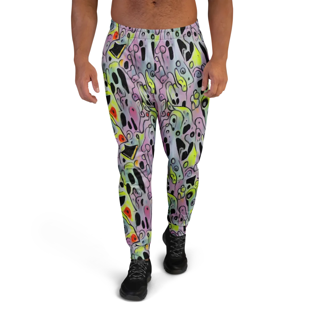 Pastel Mayhem on Men's Joggers — Front