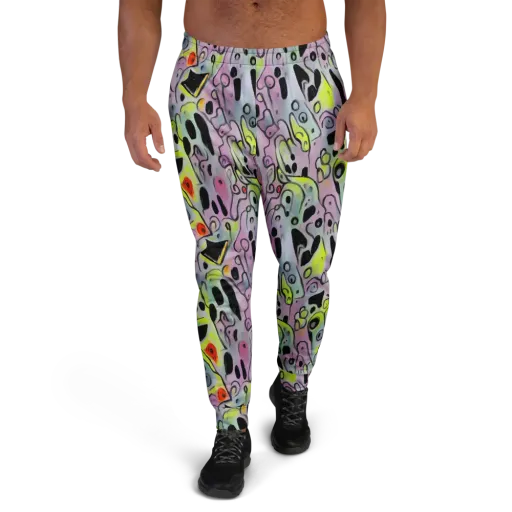 Pastel Mayhem on a Men's Joggers