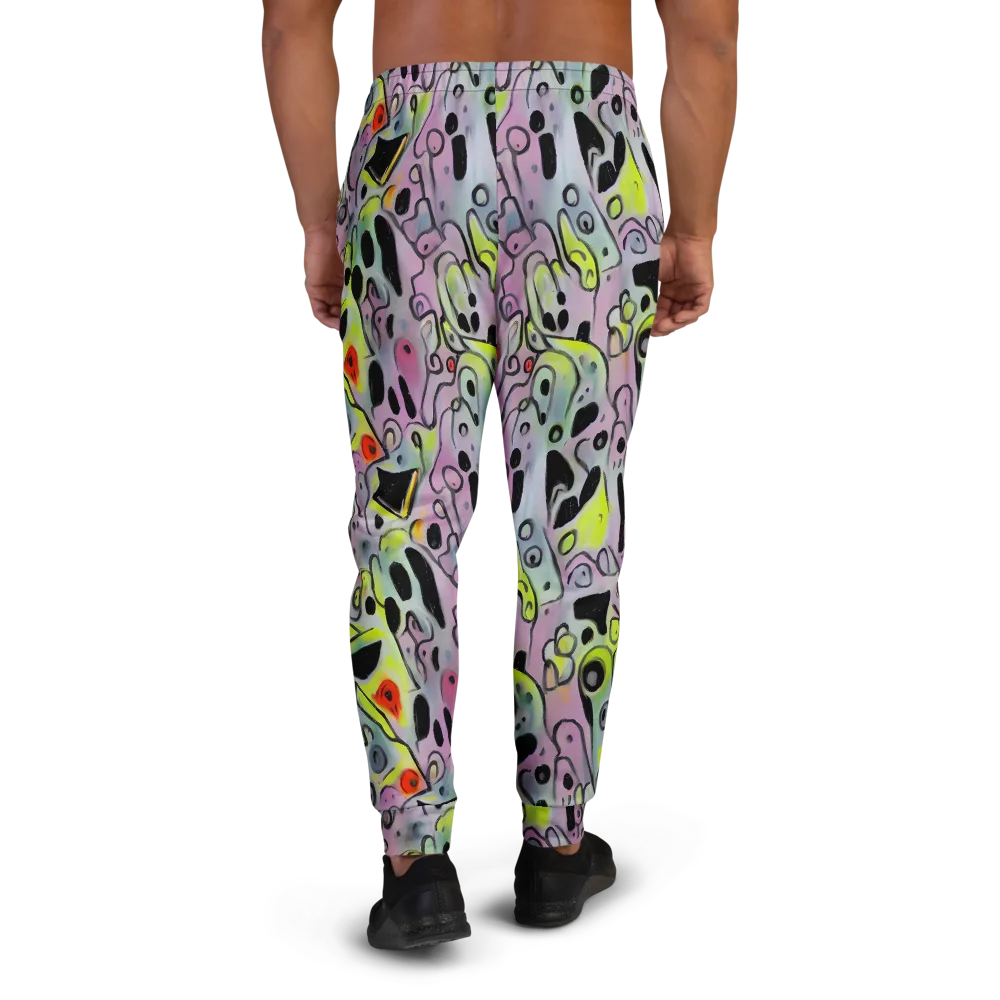 Pastel Mayhem on Men's Joggers — Back