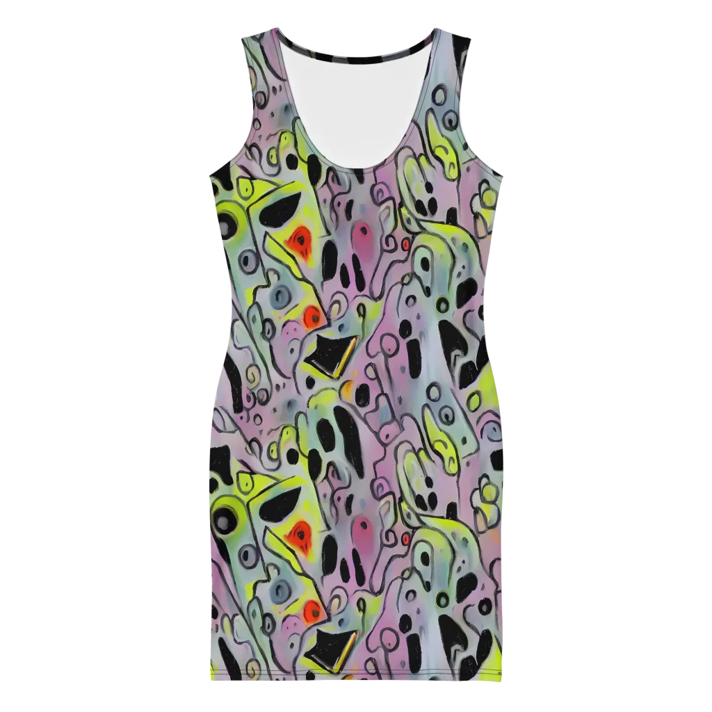 Pastel Mayhem on Bodycon Dress — Front