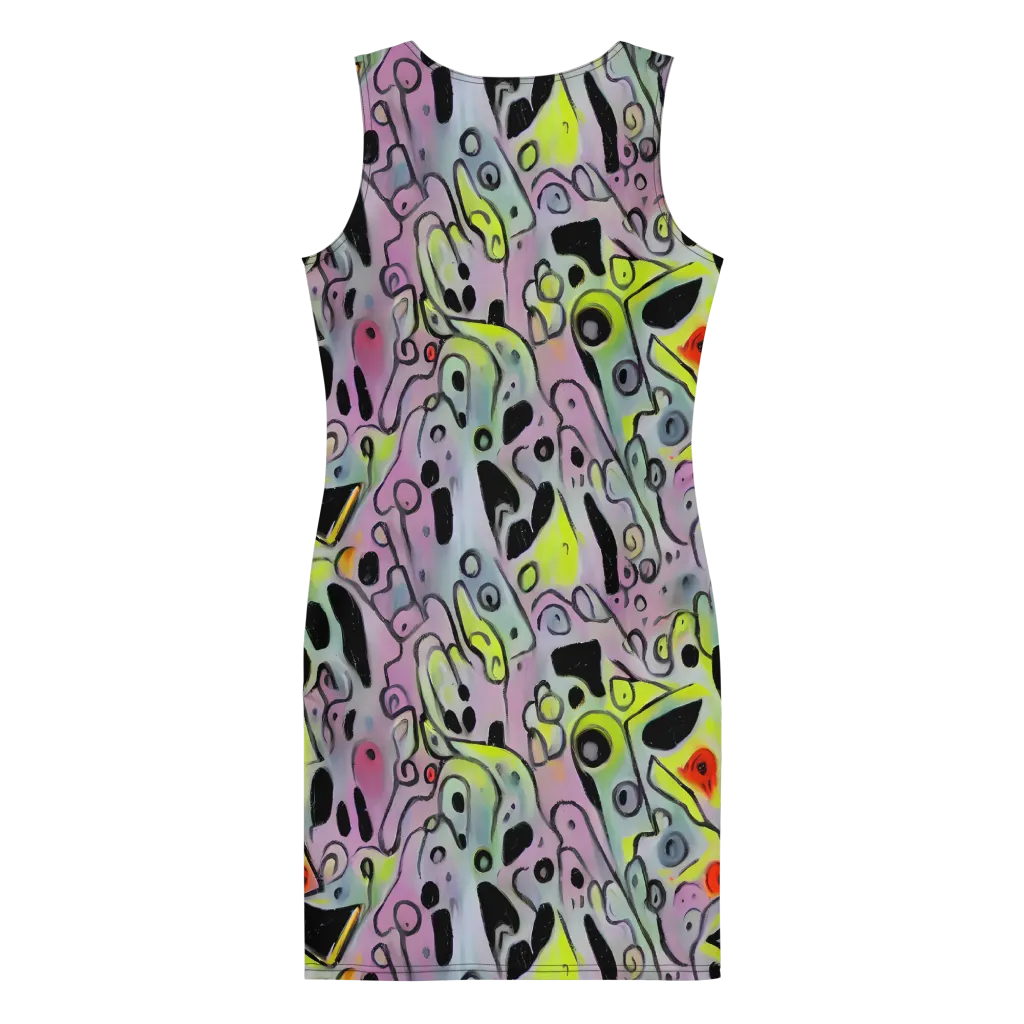 Pastel Mayhem on Bodycon Dress — Back