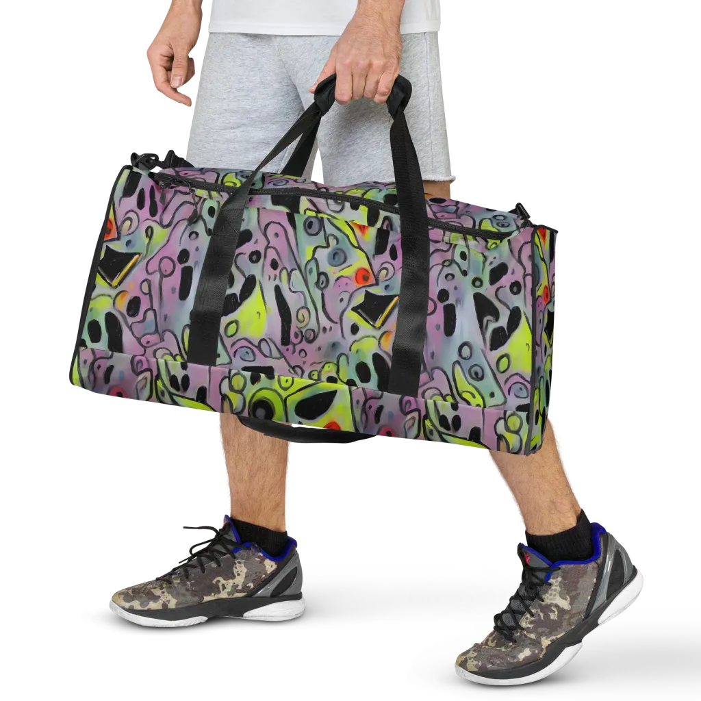 Pastel Mayhem on Duffle Bag — Front