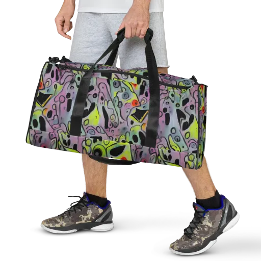 Pastel Mayhem on a Duffle Bag