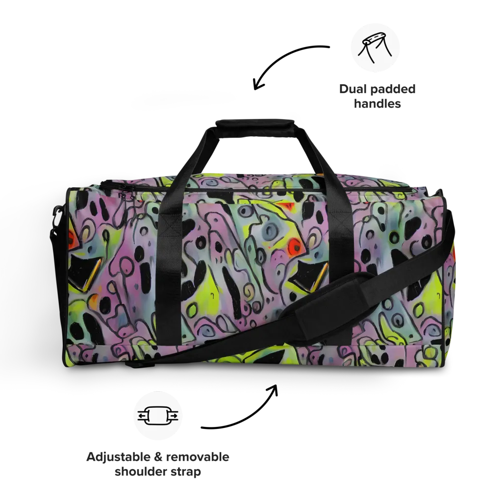 Pastel Mayhem on Duffle Bag — Front