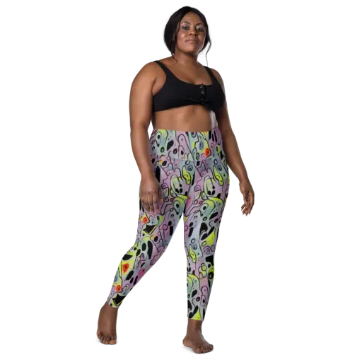 Pastel Mayhem on a Leggings with Pockets