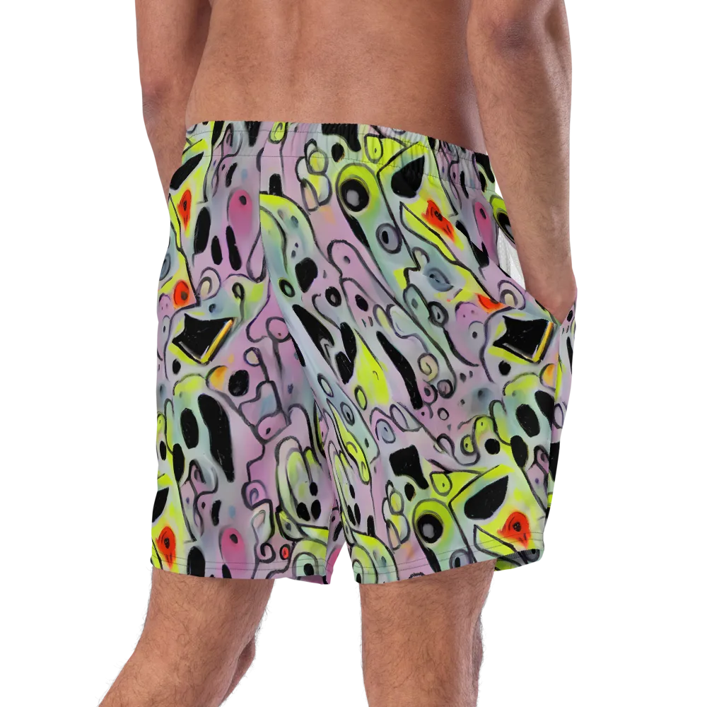 Pastel Mayhem on Swim Trunks — Right Back