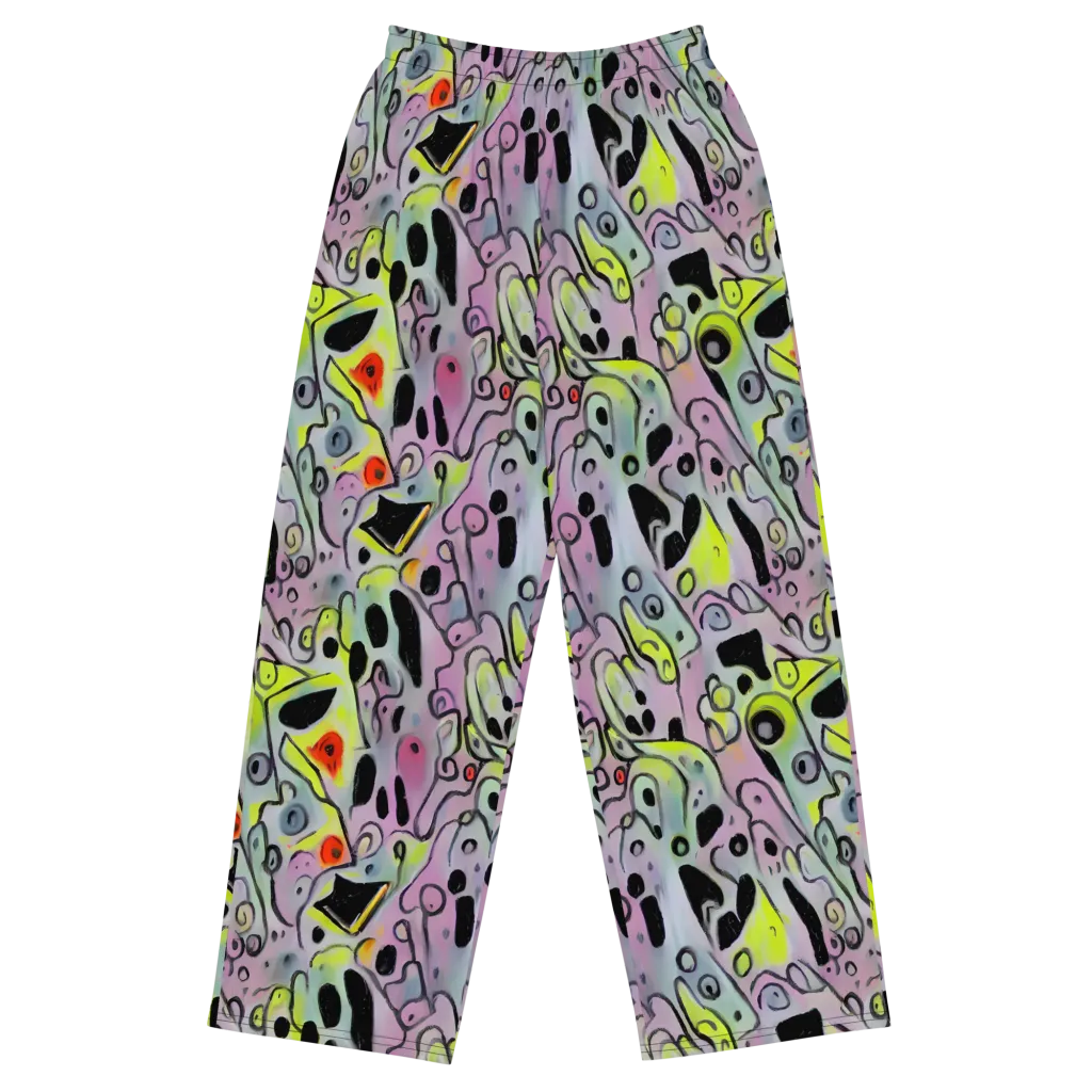 Pastel Mayhem on Wide-Leg Pants — Front