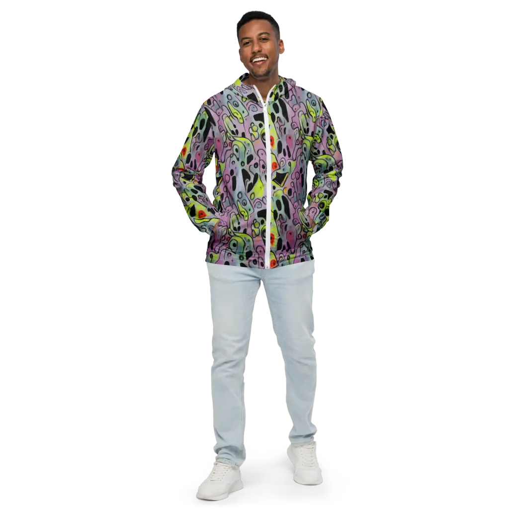 Pastel Mayhem on Men's Windbreaker — Front