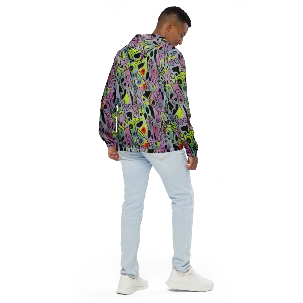 Pastel Mayhem on Men's Windbreaker — Back