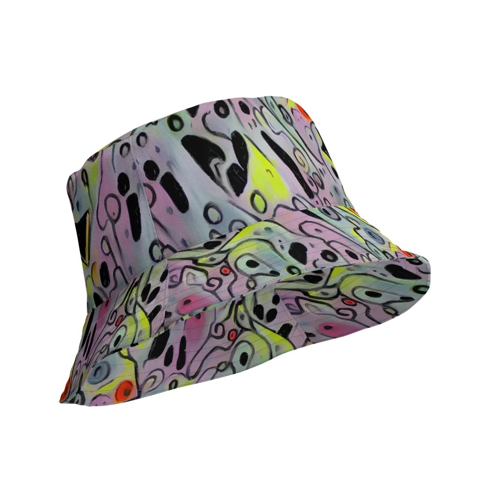 Pastel Mayhem on Reversible Bucket Hat — Product details Outside